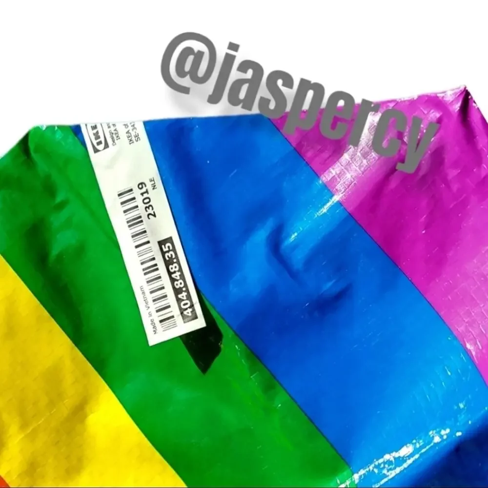 IKEA - Storstomma Large and Small Multicolor Bag Tote Support LGBTQ+ Gay Pride